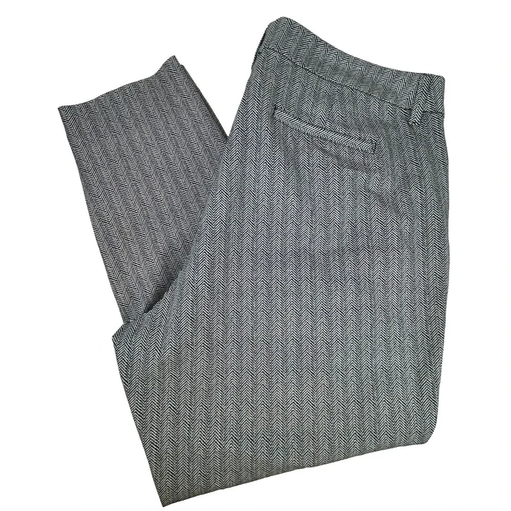 Old Navy Pixie Black White Herringbone High Rise Stretch Pants Size 22 NEW
